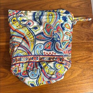 Vera Bradley Blue and Red Wet Bag